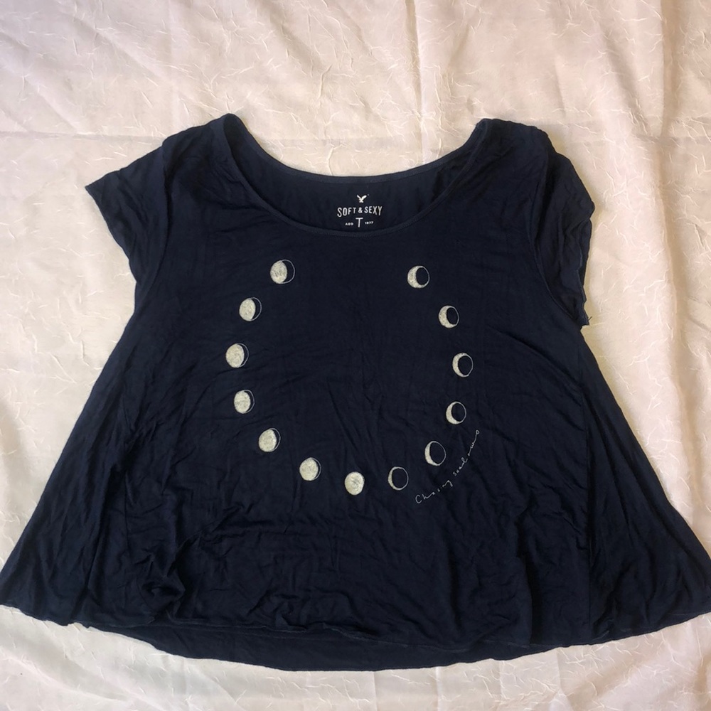 American Eagle Moon phases shirt